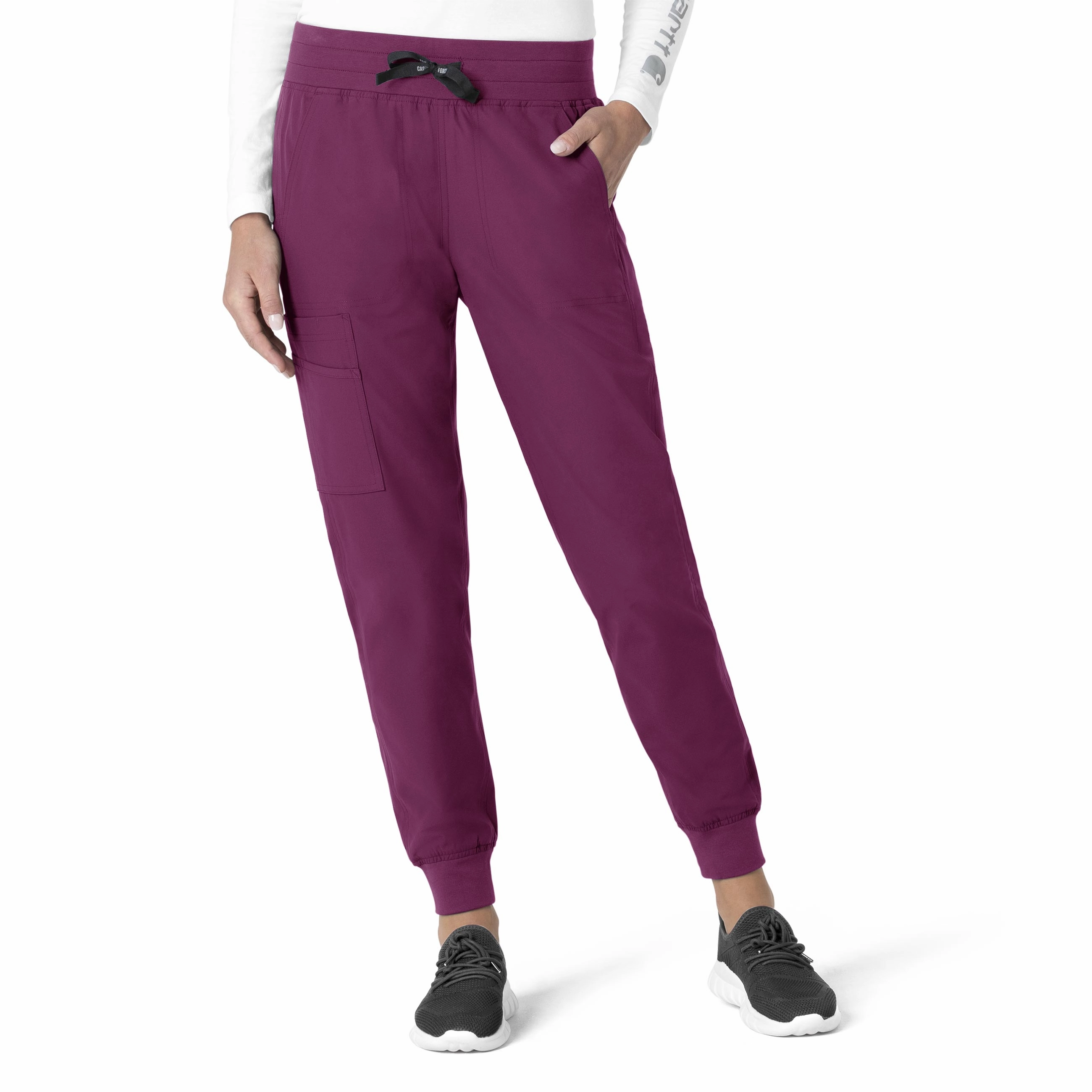 Breathable Comfort Design Carhartt Force Essentials Women's Jogger Scrub Pant - Wine