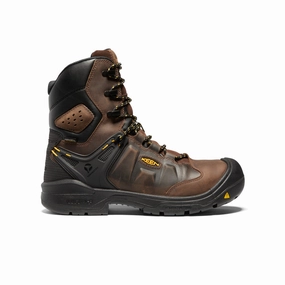 Compact Frame Men's Dover 8" Insulated Waterproof Boot (Carbon Toe)  |  Dark Earth/Black