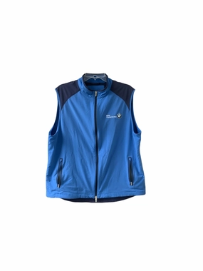 Hike Ready Gravity Defying Weight Peter Millar Men's BMW Vest Blue XL