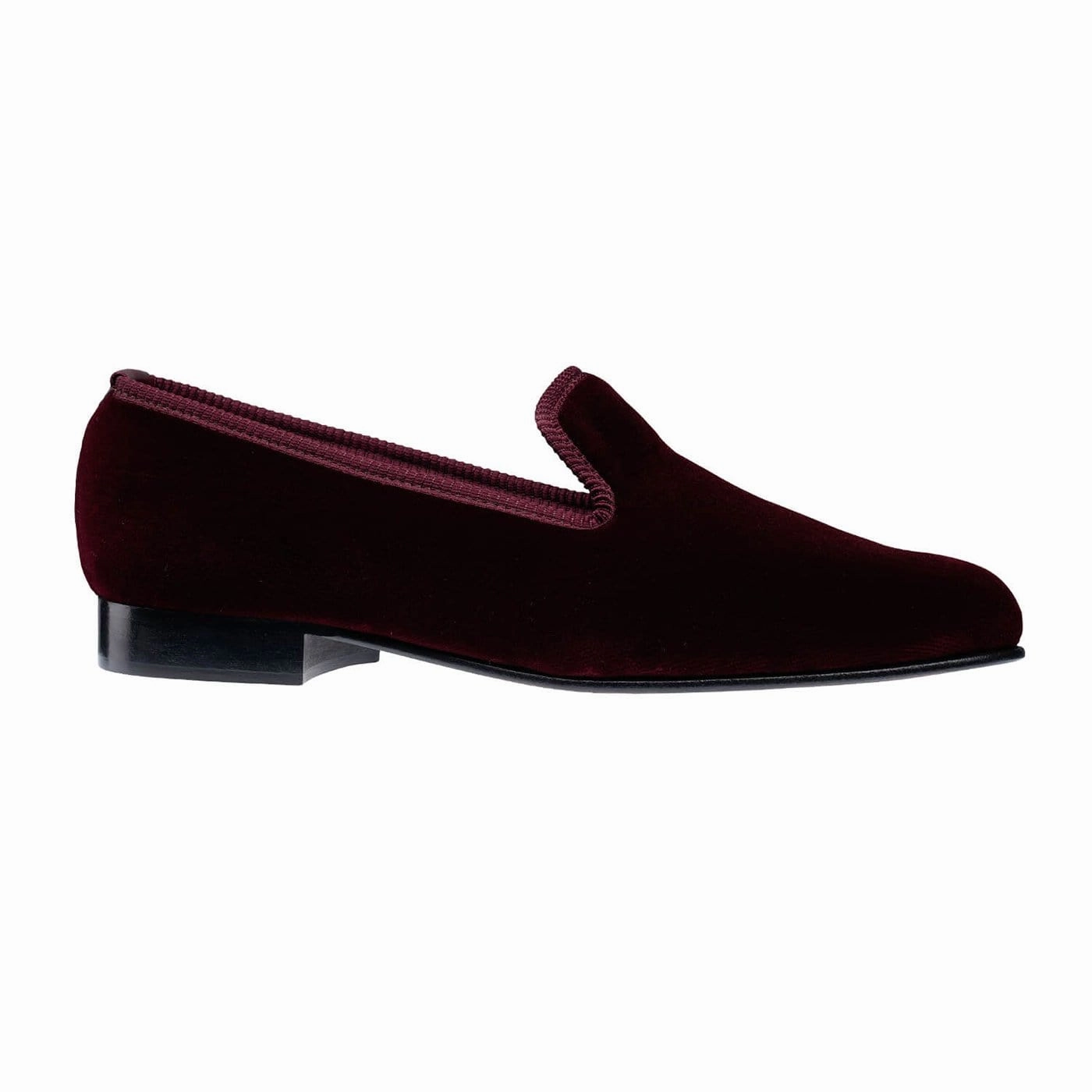 Plain Albert Burgundy Velvet Simple Slip