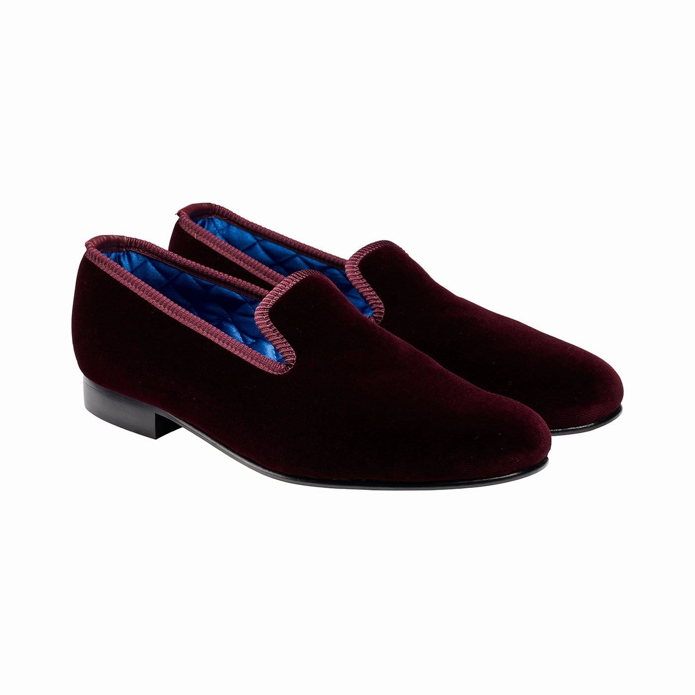 Breathable Ventilation Plain Albert Burgundy Velvet