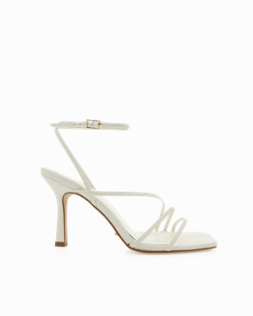 Understated Chic Boho Style Heels SYLVIA - WHITE
