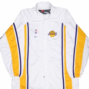 VINTAGE NBA NIKE LOS ANGELES LAKERS TRACKSUIT JACKET 2000S 2XL Weatherproof Zippers Everyday Look