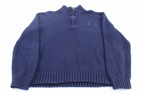Custom made Cozy Hoodie Wear Polo by Ralph Lauren Embroidered Logo Blue Pullover Sweater