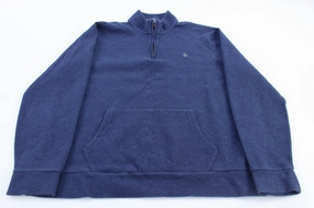 Polo by Ralph Lauren Embroidered Logo Blue Pullover Sweater Essential Minimal Matte Finish