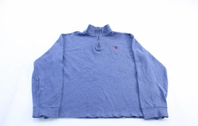 Polo by Ralph Lauren Embroidered Logo Blue Zip Up Sweater product fair trade product ring elegance