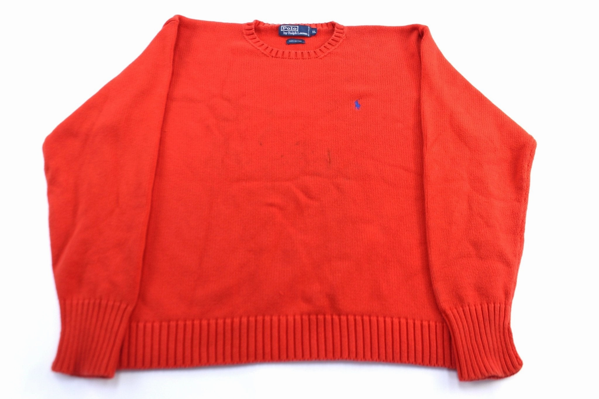 Polo by Ralph Lauren Embroidered Logo Orange Knit Sweater product anniversary romance