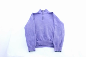 Cozy Fashion product vacation wear freedom Polo by Ralph Lauren Embroidered Logo Purple Zip Up Sweater