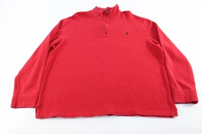 product hat style statement Polo by Ralph Lauren Embroidered Logo Red Zip Up Sweater