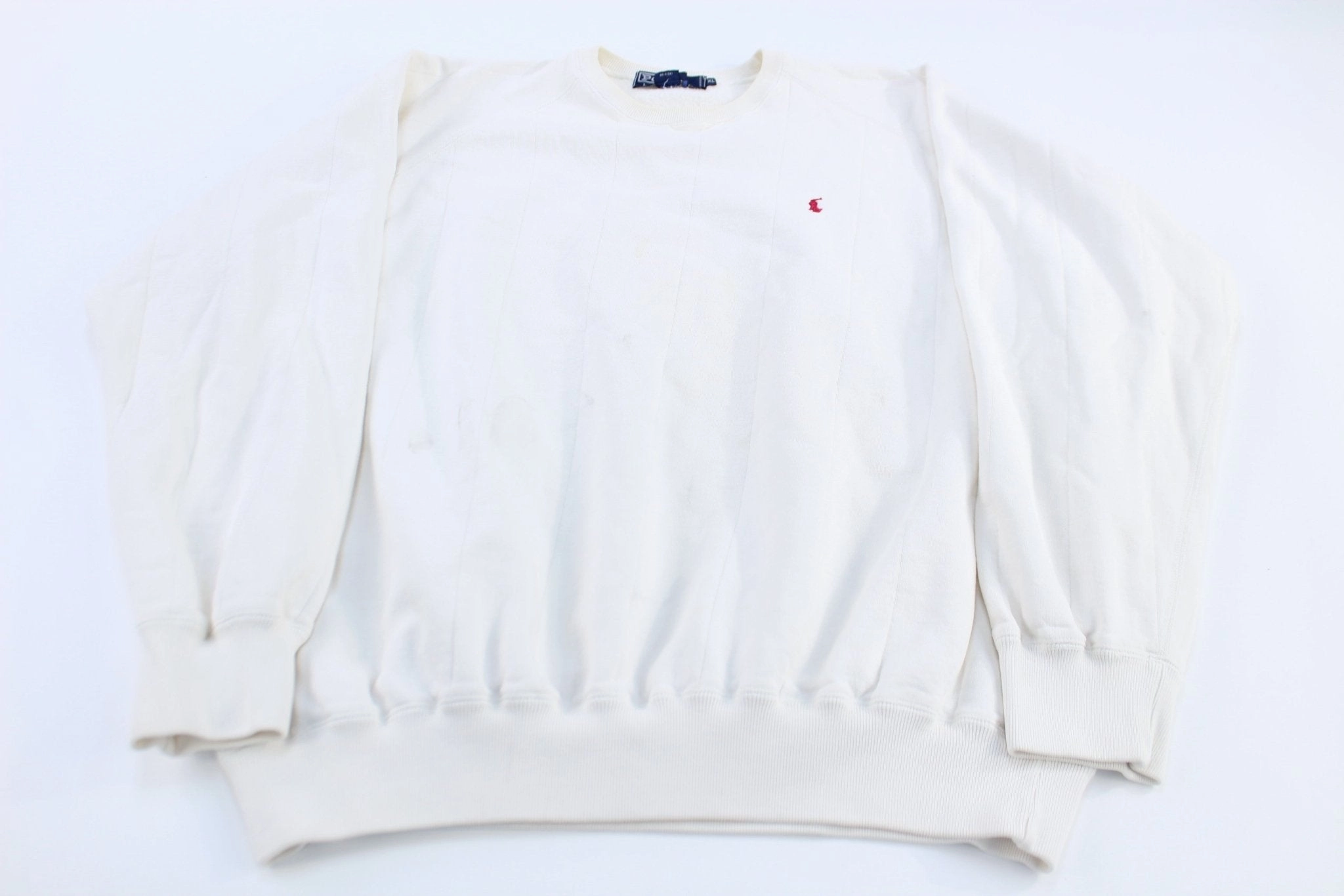 product hiking suitable durability Street Ready Polo by Ralph Lauren Embroidered Logo White Sweatshirt