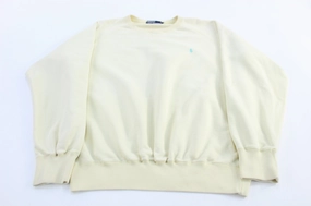 Polo by Ralph Lauren Embroidered Logo Yellow  Sweatshirt Floral Print