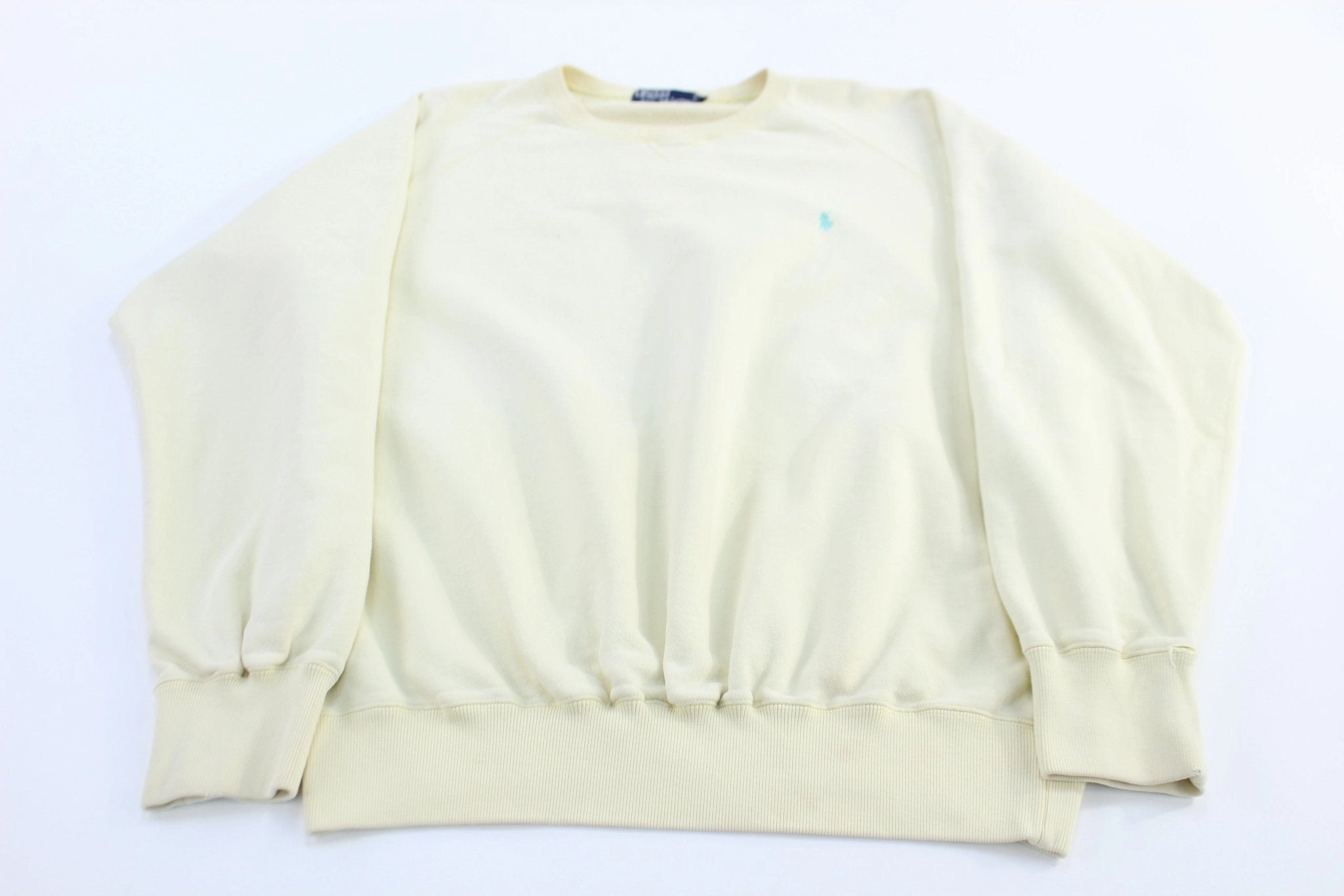 Polo by Ralph Lauren Embroidered Logo Yellow  Sweatshirt Floral Print