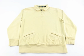 Polo by Ralph Lauren Light Yellow Zip Up Sweater product swimming suitability product eco friendly conscience