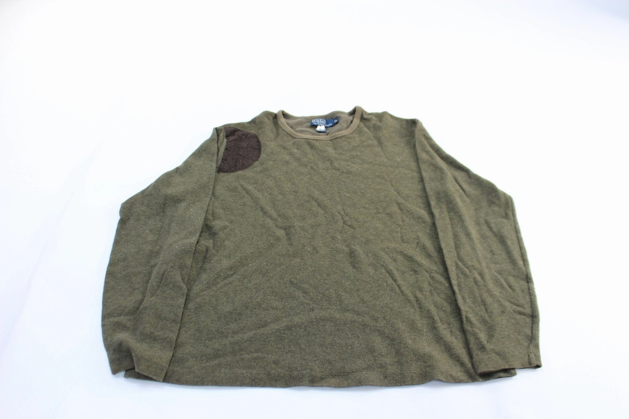 Polo by Ralph Lauren Olive Green Pullover Sweater Timeless Active Stylish Comfort