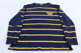 Semi Formal Polo by Ralph Lauren Patch Embroidered Striped Sweater
