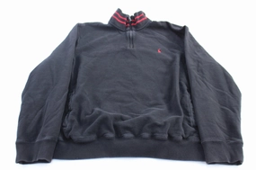 material trend Fresh Relaxed Polo by Ralph Lauren Red & Black Quarter Zip Sweater