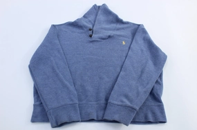 Warm Fashion Practical clothing Polo Ralph Lauren Embroidered Logo Blue Pullover Sweater