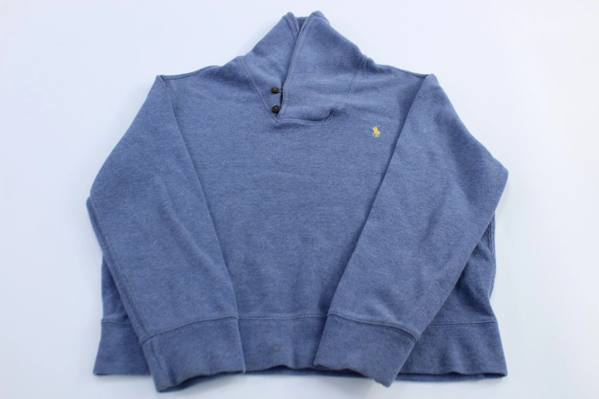 Warm Fashion Practical clothing Polo Ralph Lauren Embroidered Logo Blue Pullover Sweater