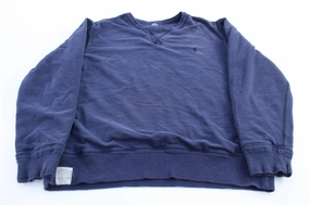 Polo Ralph Lauren Embroidered Logo Blue Waffle Lined Sweater Trend Focus