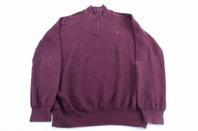 Polo Ralph Lauren Embroidered Logo Burgundy Pullover Sweater earthy colors