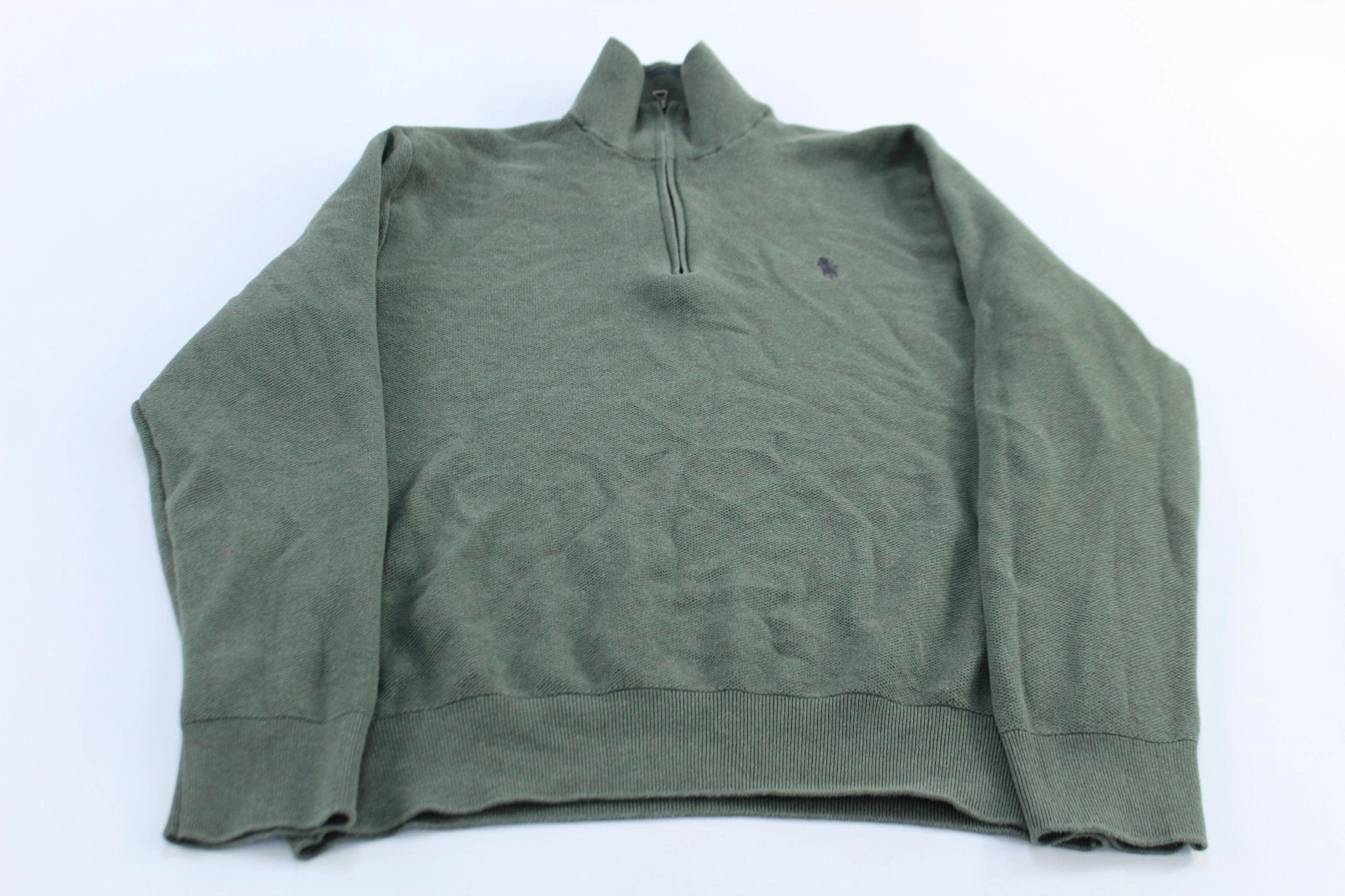 product packaging Comfy and Cozy Polo Ralph Lauren Embroidered Logo Green Pullover Sweater