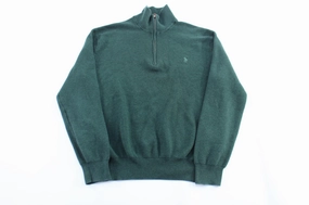 brooch accents Effortless Look Polo Ralph Lauren Embroidered Logo Green Pullover Sweater