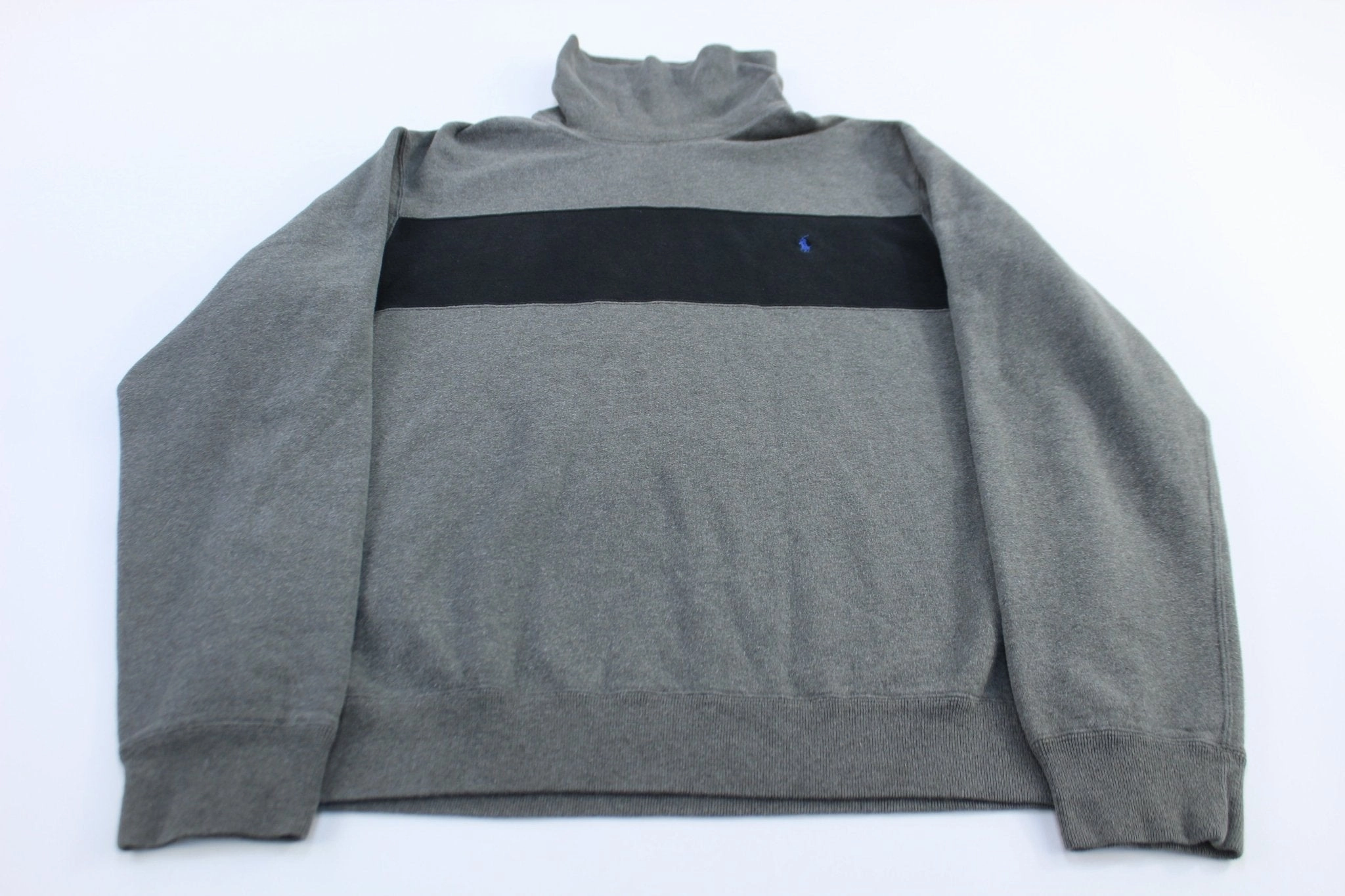 Classic Layer product sale Polo Ralph Lauren Embroidered Logo Grey & Black Sweatshirt
