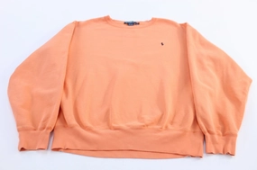 waterproof Polo Ralph Lauren Embroidered Logo Orange Sweater