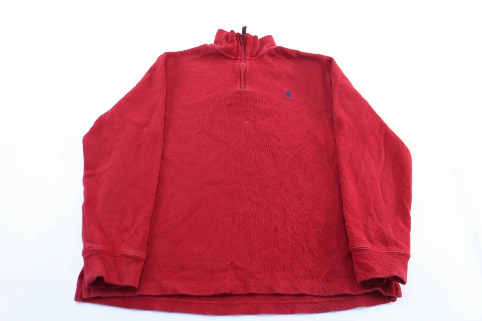 Cold Weather Look product swimming suitability Polo Ralph Lauren Embroidered Logo Red Pullover Sweater