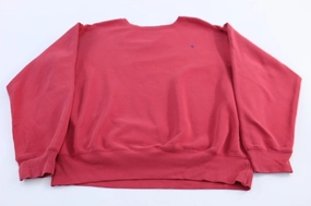 teens' Vintage Style Polo Ralph Lauren Embroidered Logo Red Pullover Sweater