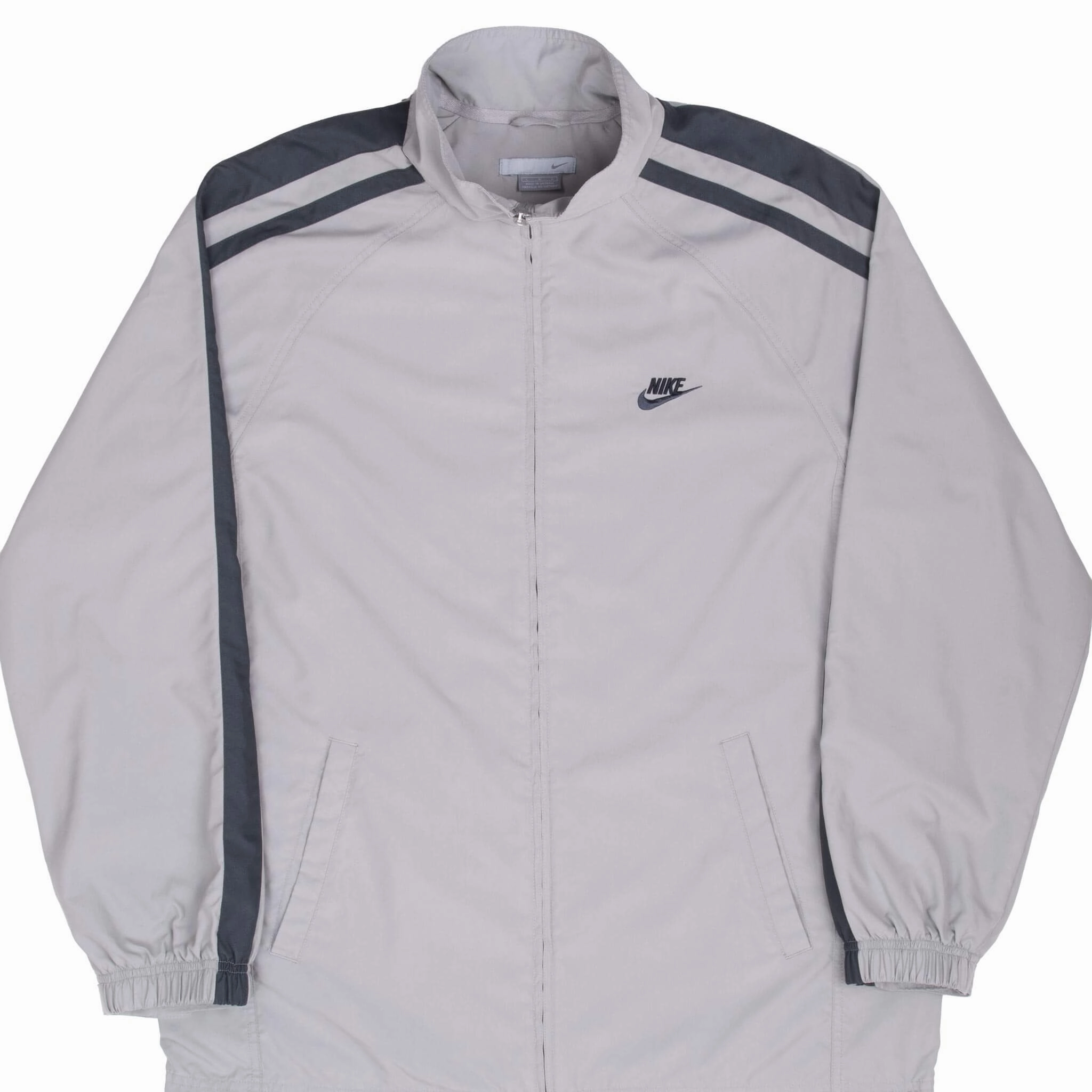 Polyfill Layer Integration VINTAGE NIKE GREY WINDBREAKER JACKET 2000S LARGE