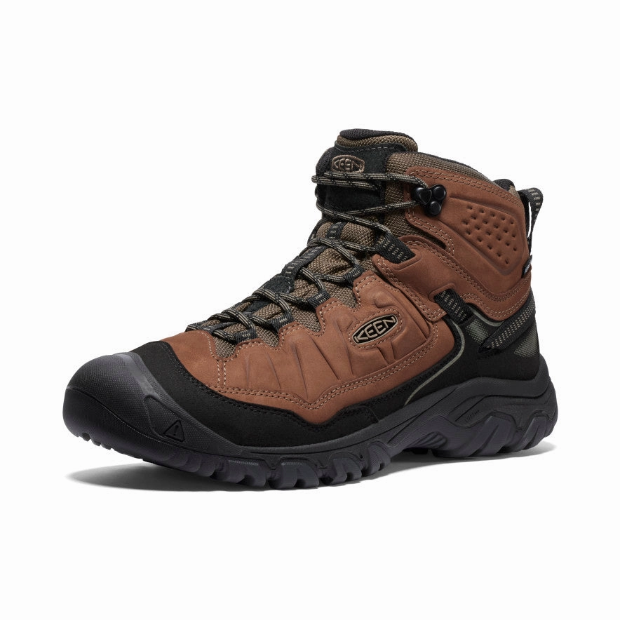 Men's Targhee IV Wide Waterproof Hiking Boot  |  Bison/Black Party Goer