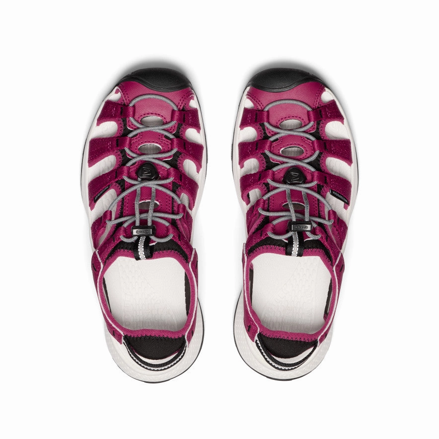 Abrasion Resistant Material Stylish Casual Shoes Women's Astoria West Sandal  |  Beaujolais/Star White