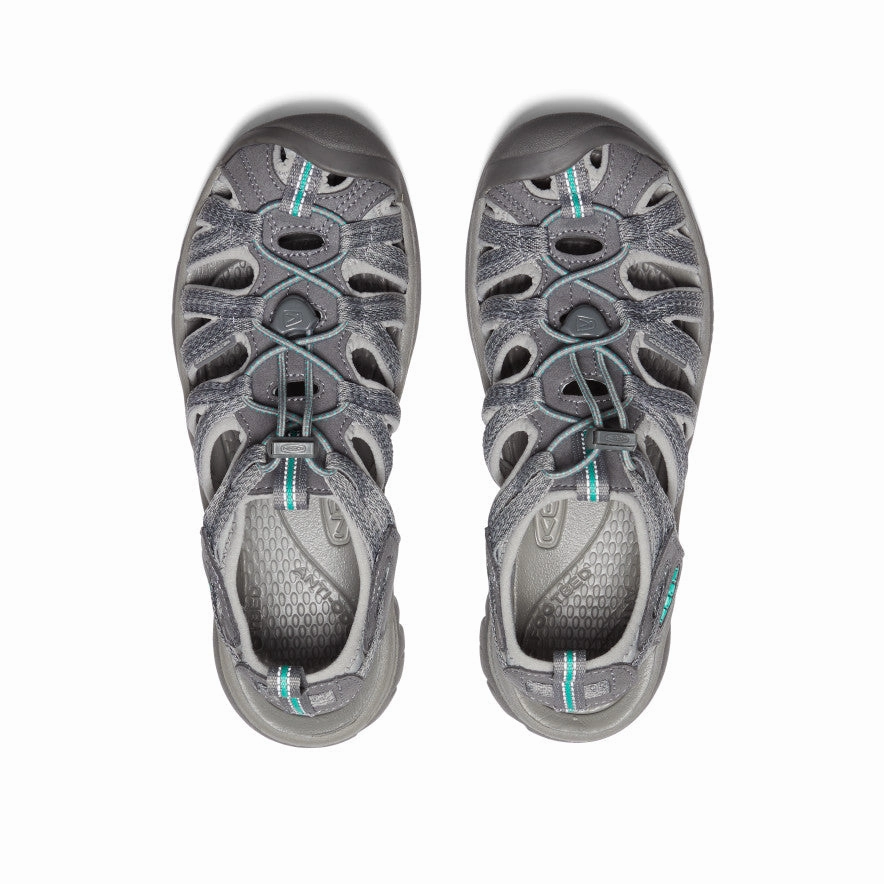 Women's Whisper  |  Medium Grey/Peacock Green Slip Ease Bare Feel