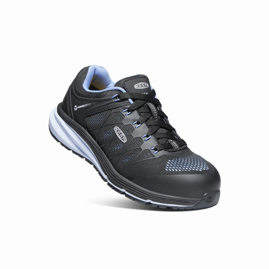 Comfortable Traction Steel Shank Footwear Women's Vista Energy ESD (Carbon Toe)  |  Hydrangea/Black