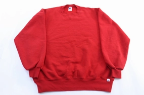 product lace femininity Fat 90's Russell Athletic Red Blank Sweatshirt