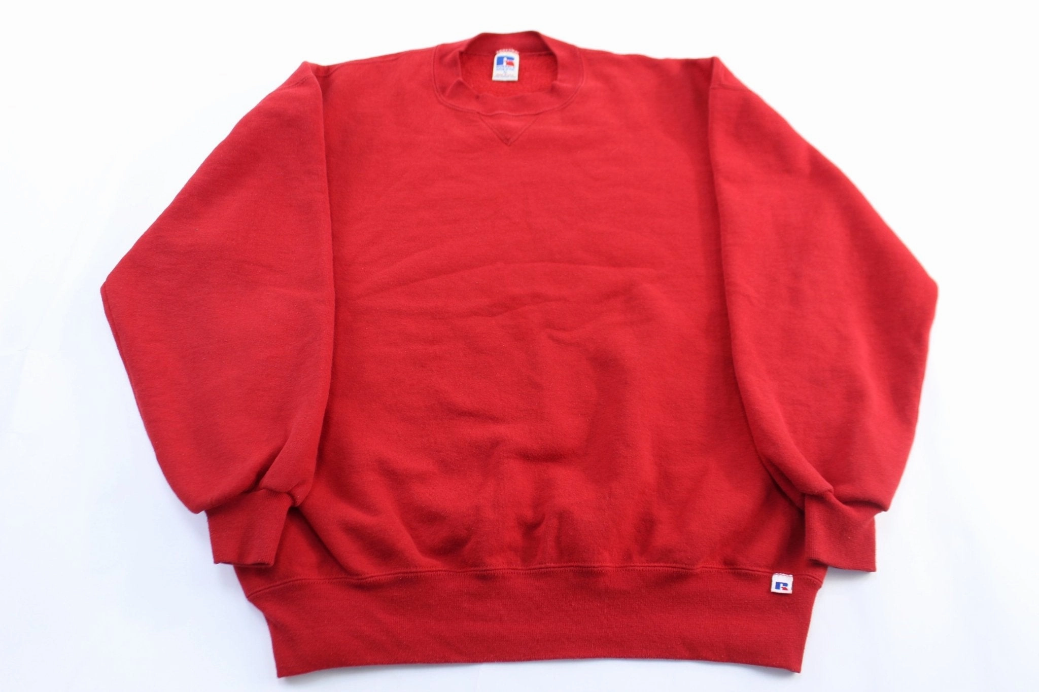 product lace femininity Fat 90's Russell Athletic Red Blank Sweatshirt