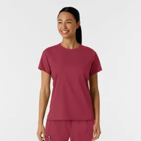 Boundless Women's Classic Scrub Tee - Ruby DurableReinforcement