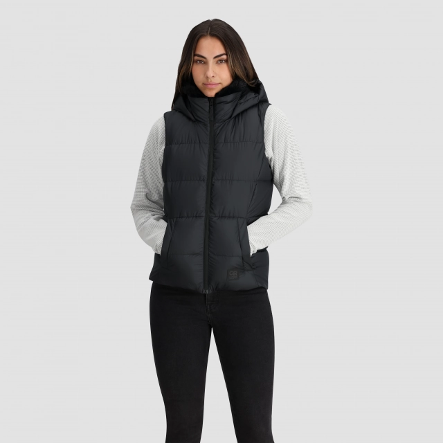 Women's Coldfront Hooded Down Vest II Anti Static Material