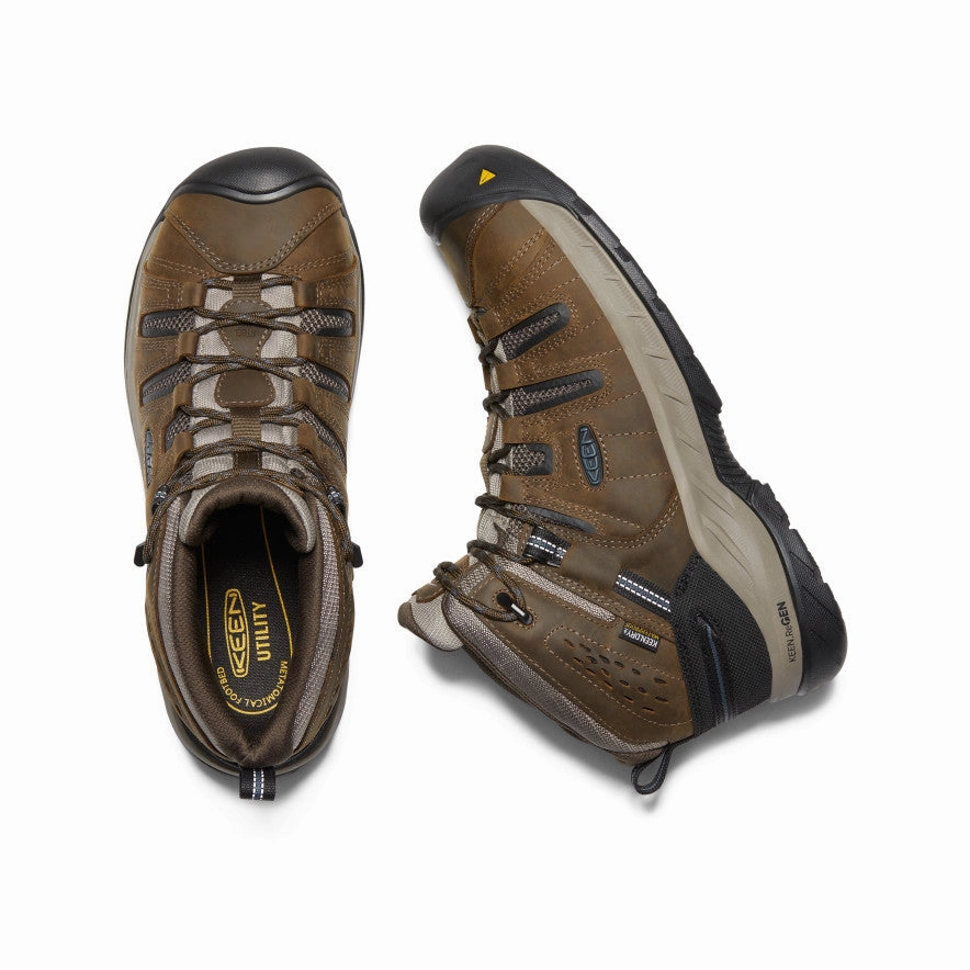 Men's Flint II Waterproof Boot (Steel Toe)  |  Cascade Brown/Orion Blue Oil-Resistant