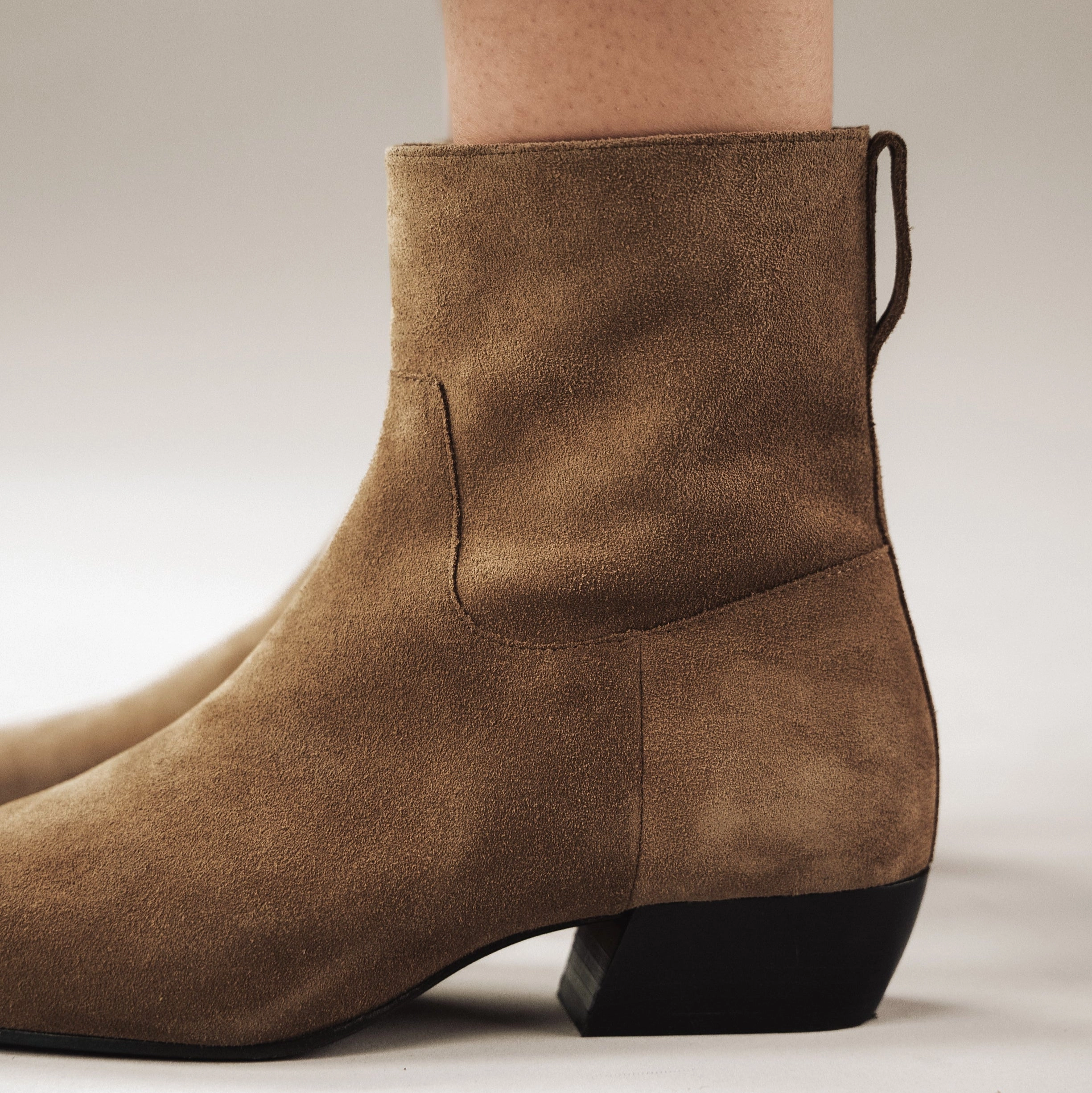 Biker Tough The Beau Boot Desert Suede