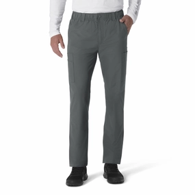 Carhartt Force Essentials Men's Straight Leg Cargo Scrub Pant - Pewter Quick Wash Sporty Style