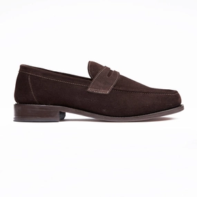 Strong Power Penny Loafer - Brown Suede