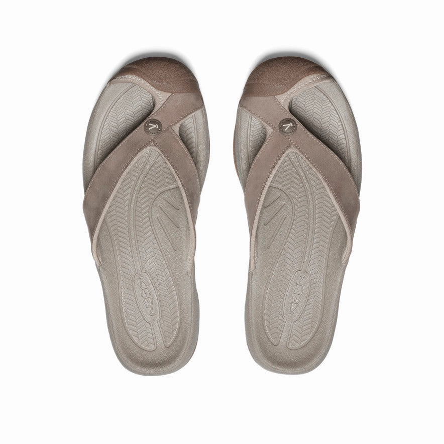 Soft Leather Men's Waimea Leather Flip-Flop  |  Brindle/Birch