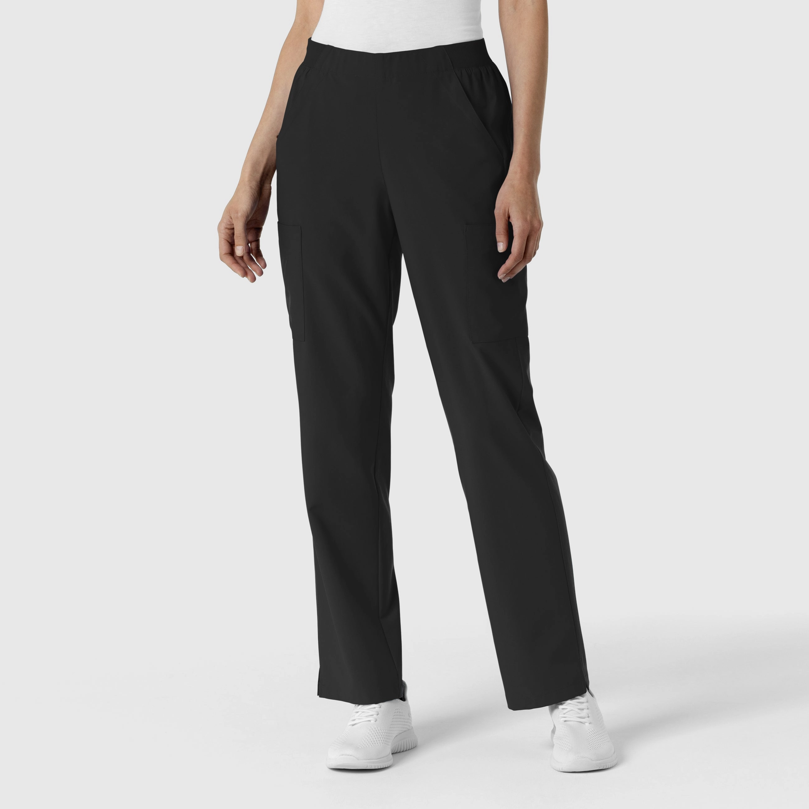 Perfect Layer W123 Women's Cargo Utility Scrub Pant - Black