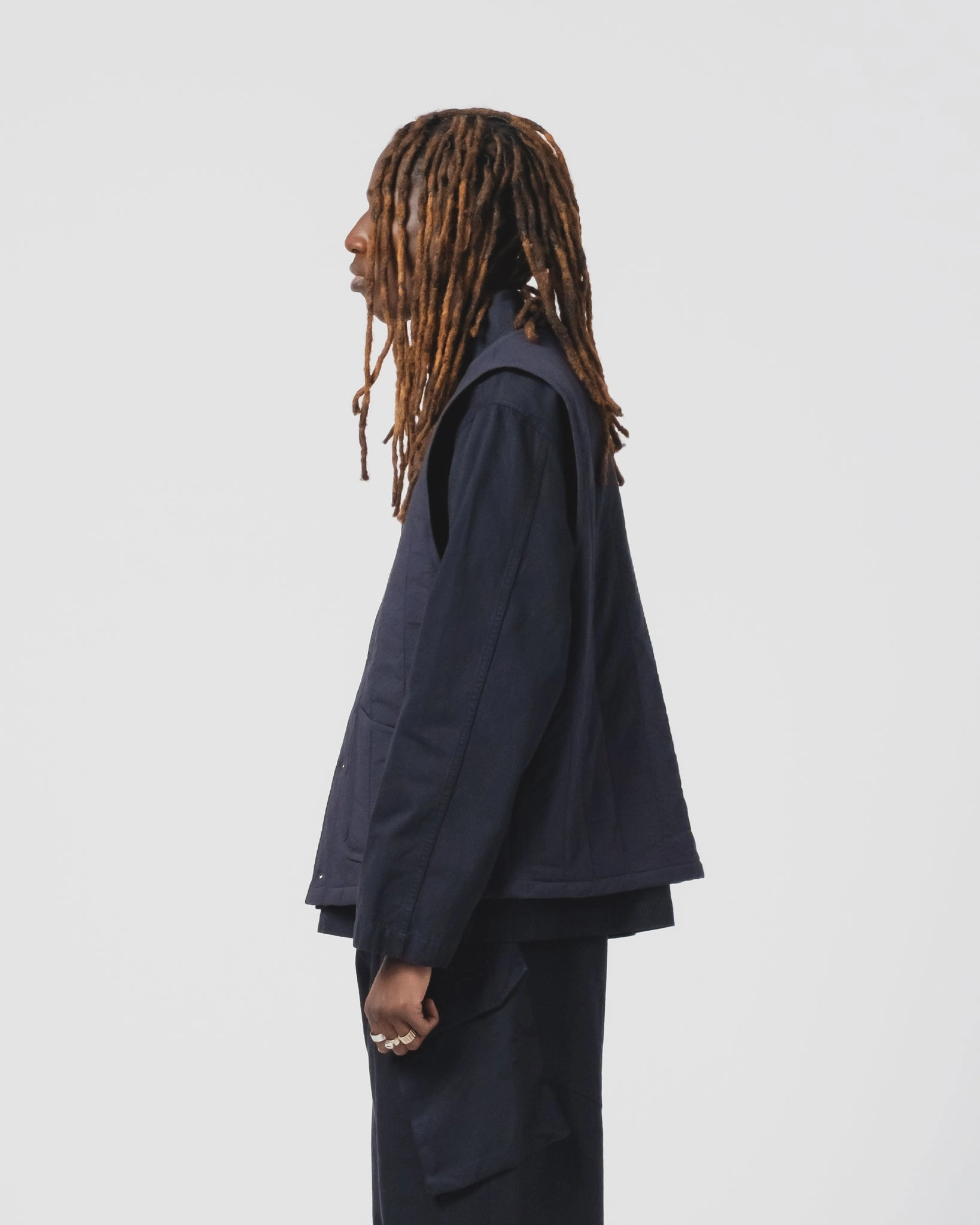 Ring Chilly Shield Barrage Vest Quilted Cotton Inkt