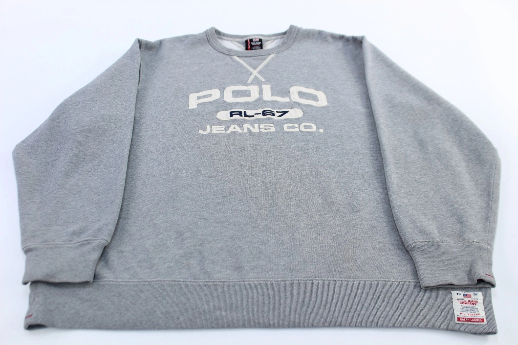 Ralph Lauren Polo Jeans Company Grey Fleece Sweatshirt product office appropriateness