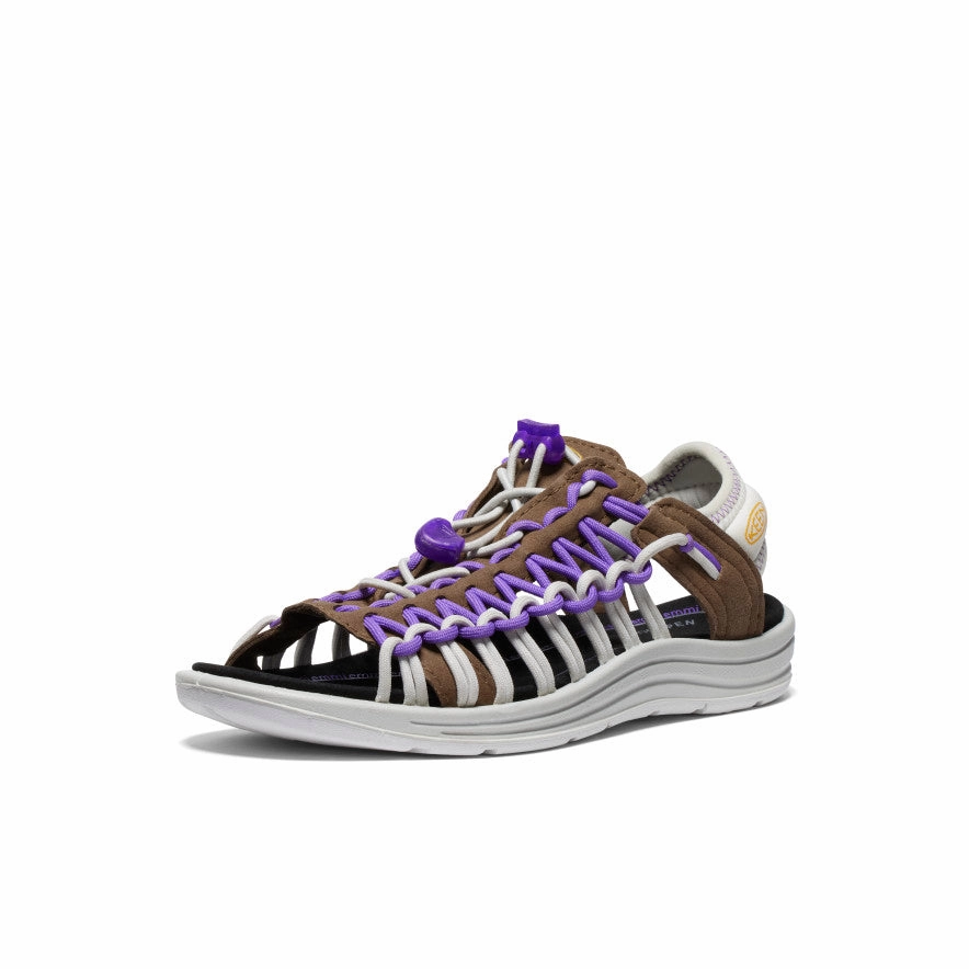 Universal Look Stylish Support Women's UNEEK II Open Toe x emmi  |  Dark Earth/Tillandsia Purple