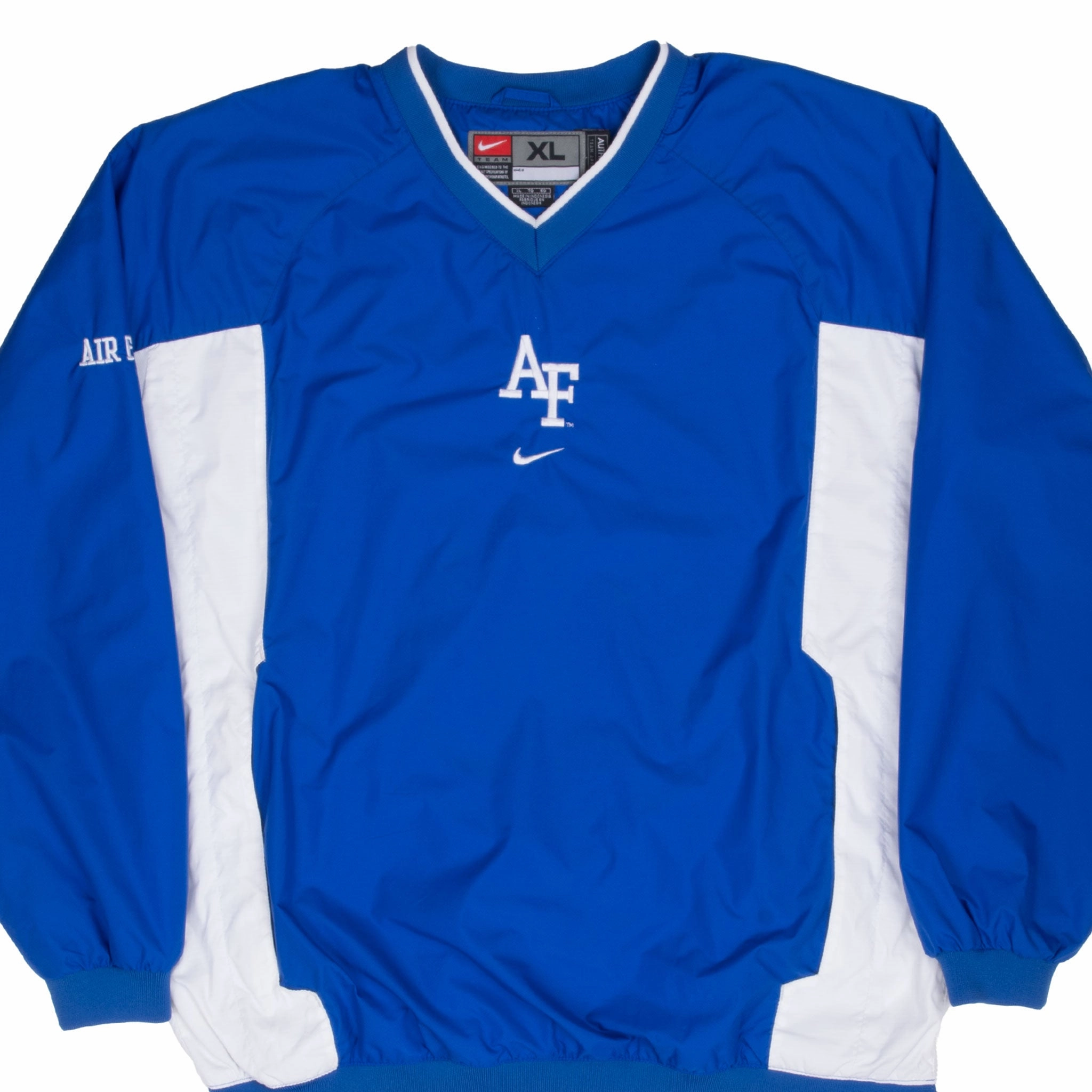 Retro Wind Proof VINTAGE NIKE US AIR FORCE PULLOVER WINDBREAKER JACKET 2000S XL