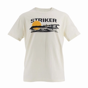 Remote Float Tee - Natural Circular Knit Design